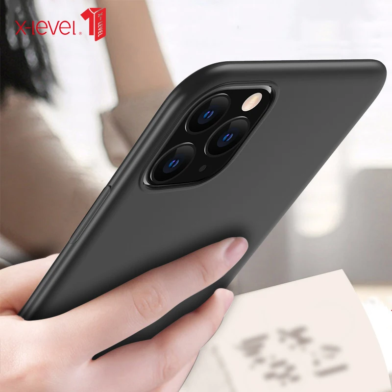 Для Iphone11 Pro Max X-level Силиконовый ТПУ чехол для телефона для Iphone 11 Pro Max 6," ультра тонкий 360 Защитный чехол на заднюю панель чехол