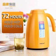 Bouteille Thermos en verre à Double paroi de 1,5 l, contenant isolé sous vide, rouge, bouilloire à café, Bar de cuisine, bouteille d'eau chaude
