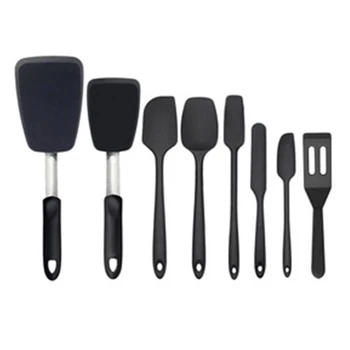 

Silicone Kitchenware 8-Piece Cake Spatula Oil Brush Silicone Kitchenware Set Resistant Silicone Shovel Set