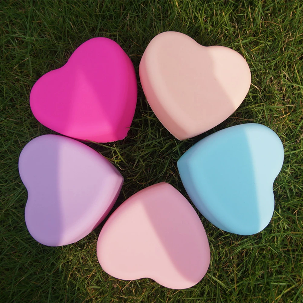 Silicone Heart Shaped Washing Tools Cleaning Tool Scrubber Pad Pink | Дом и сад