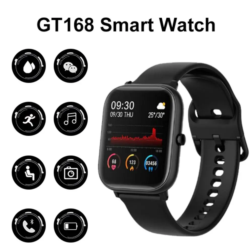 

New Smart Watch HD 1.54 inch Screen IP67 Waterproof Heart Rate Monitoring Step Counter Unisex Sports Smart Watch For iOS Android