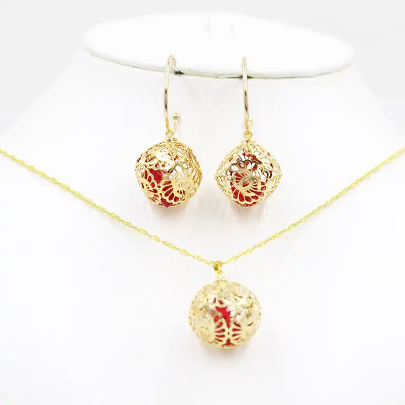 Kupe Zincirli Kolyeli 22 Ayar 2 Li Altin Set Label 22 Ayar Tasli Setler