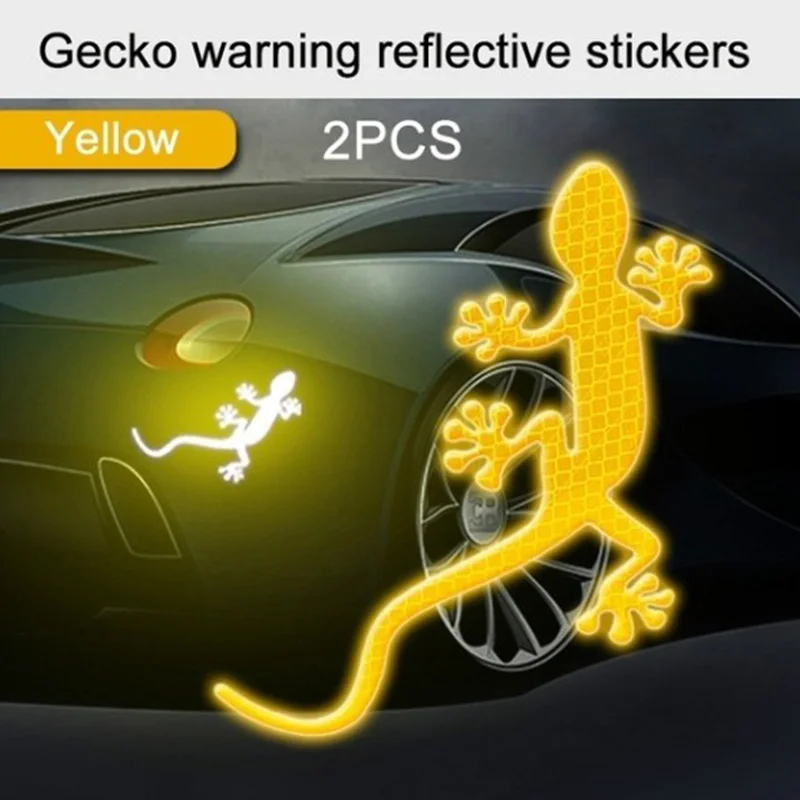 3d стерео Светоотражающая Автомобильная наклейка gecko на хвост креативная