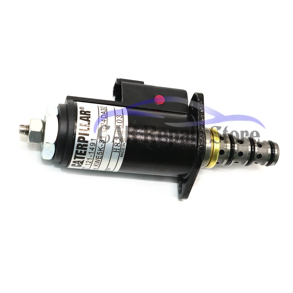 121-1491 New Solenoid Valve For Caterpillar E320B/C/D 315C 325C Excavator Rotary Solenoid Valve 1211491 KWE5K-31 G24DA30 CAT