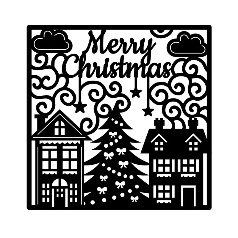 

DiyArts Merry Christmas Dies Metal Cutting Dies for Card Making Scrapbooking Embossing Cuts Stencil Craft Dies New 2019 Dies