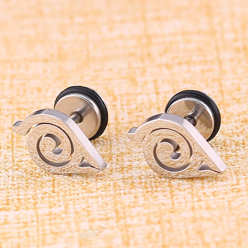 Stud Earrings Titanium steel Stud Earrings Anime For Women Girls Fashion Geometric Ear Jewelry Birthday Gifts 1 Piece / Pair