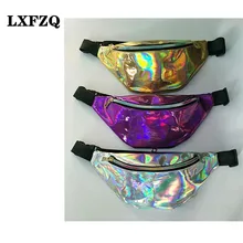 

LXFZQ TOP new fanny pack multi-function steam punk leg fashion bag Reflective laser Shoulder bag women's belt waist bag pochete