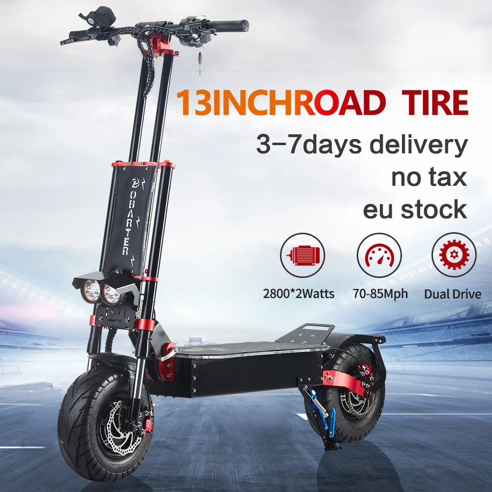 Electric scooter/ Motrcycle/Skateboard Kick scooter Tricycle for Adult electric scooters dual motor 60V5600W 13 inch | Спорт и