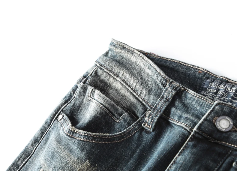 Модные облегающие джинсы Broek Mannelijke Toevallige Potlood Jean Broek Potlood Pant Hoge Kwaliteit мужские джинсы из денима broek Mannen