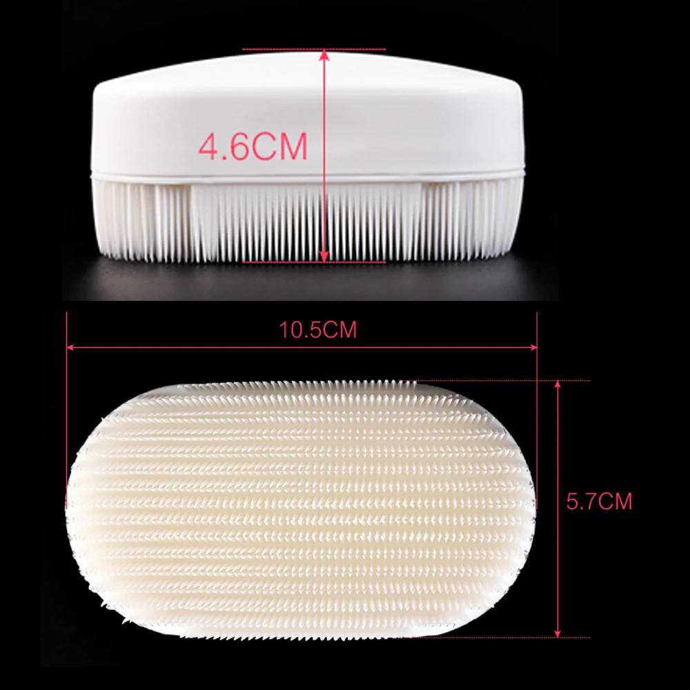 KADS PE Nail Dust Brush White Cleaning File for Nails Care UV Gel Manicure Tool Cleaner Soft Remove Brush Scrubbing Shoes Brush 4
