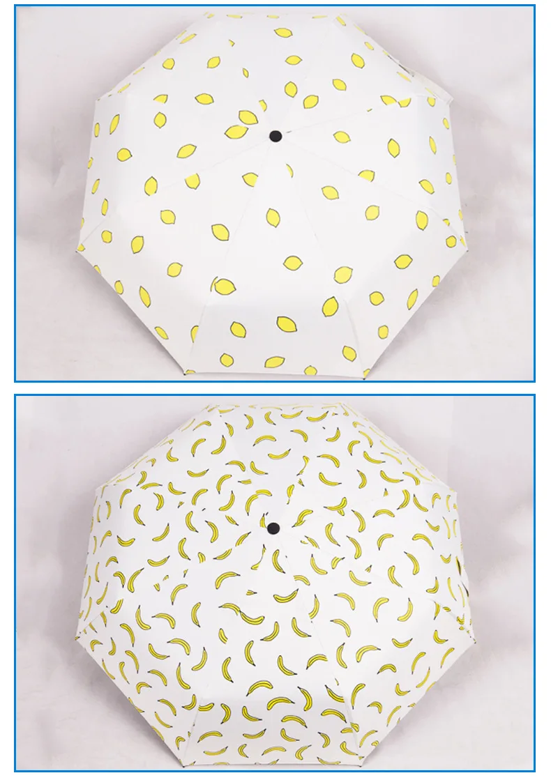 Креативные Виниловые зонтики, настраиваемые, с логотипом, защита от солнца, защита от ультрафиолета, три раза, зонтик, дождь или блеск, двойного назначения
