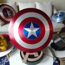 Новая версия Капитан Америка щит 1:1 60 см Steve Rogers металлический боевой урон Щит Фильм Косплей Хэллоуин реквизит