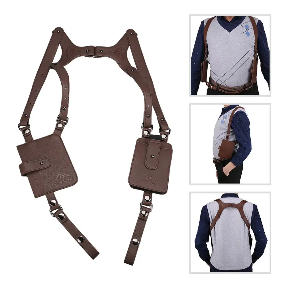 Anti-Theft Hidden Underarm Strap Wallet Pocket Holster Phone Shoulder Holster Bag Leisure Double Shoulder