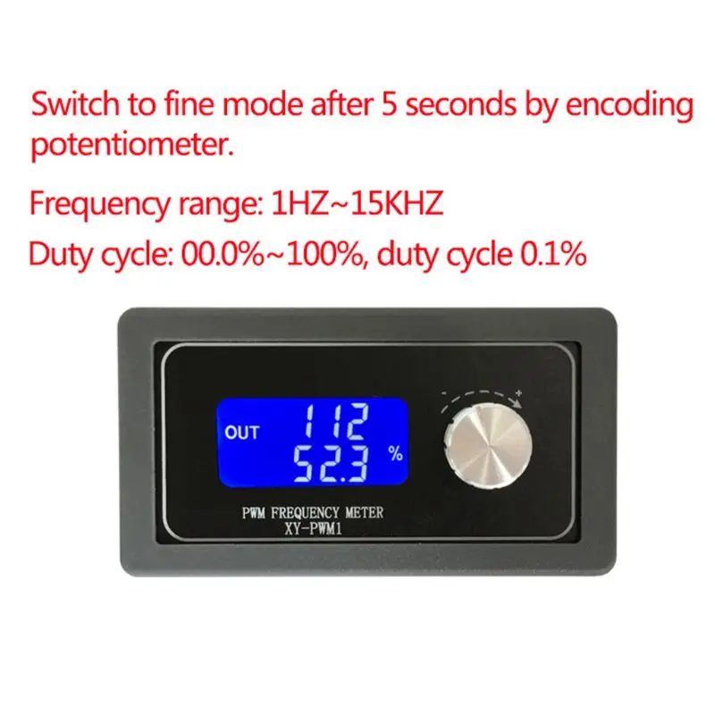 

XY-PWM1 Signal Generator Module Adjustable PWM Pulse Frequency Duty Cycle Square Wave L4MF
