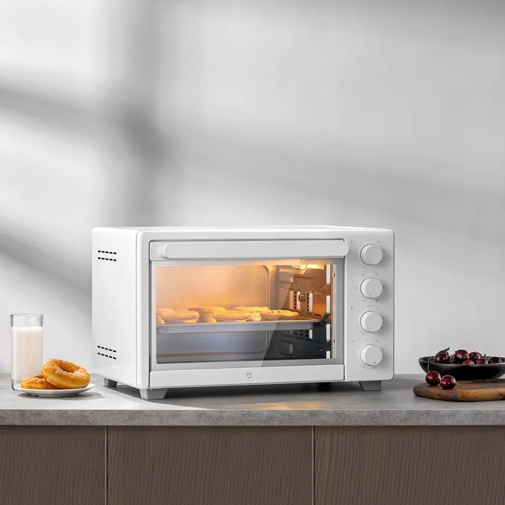 Xiaomi Mijia электрическая духовка кухня 32L контроль температуры выпечки 9 передач 120 минут рециркуляционная воздушная микроволновая печь