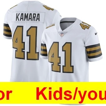 Молодежная игра в Орлеан Элвин Камара Drew Brees Marshon Lattimore Майкл Томас Марк Инграм цветные спортивные футболки - Цвет: Красный