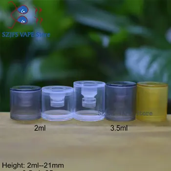 

Dvarw MTL RTA polished clear bellcap ultem top cap Diameter 22mm 2ml and 3.5ml vape accessoryies for Dvarw V2 16 24 MTL RTA rda