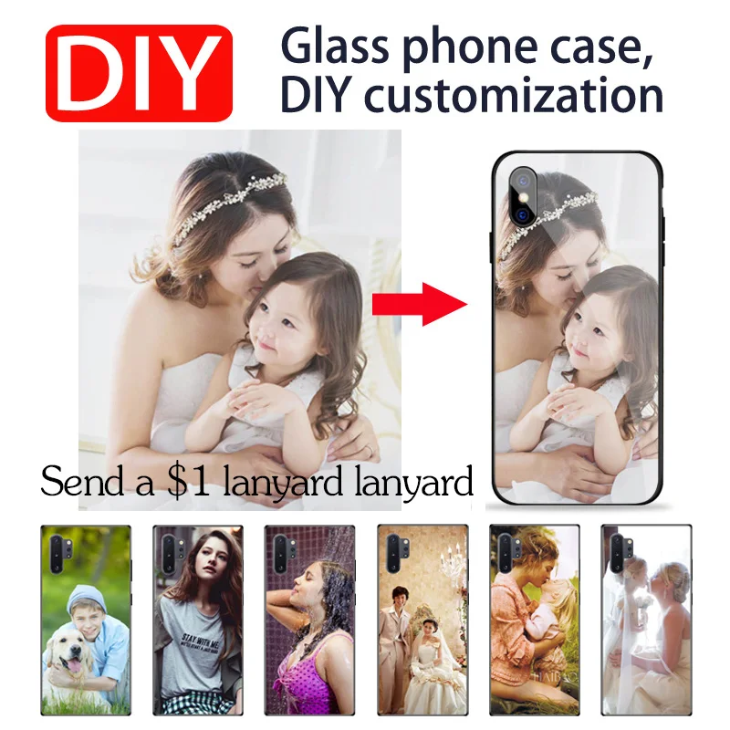 DIY foto Custo mi ze funda de telefono samsung Galaxy A80 A90 A10E A20E funda de vidrio templado samsung Galaxy Note 10 Note 10