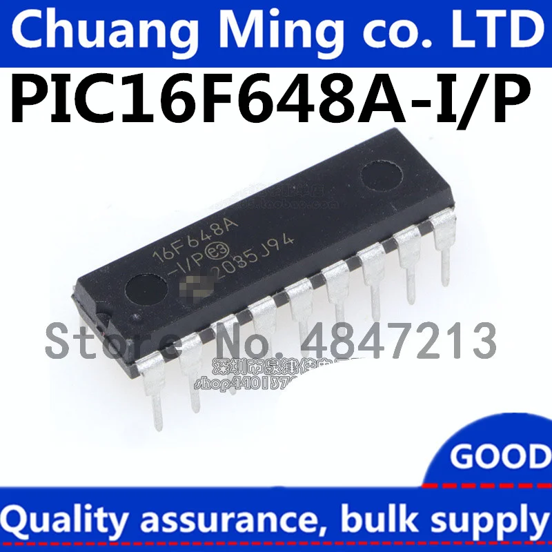 

Free Shipping 10pcs/lots PIC16F648A-I/P PIC16F648A PIC16F648 16F648A-I/P DIP-18 In stock!