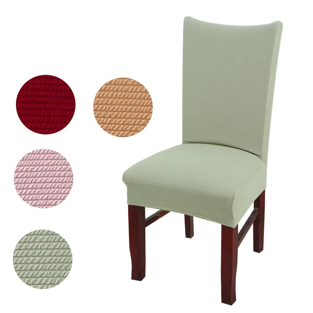 Modern Dining Chairs Covers Stretch High Back Spandex Slipcovers