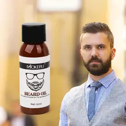 30 мл Блестящий смягчающий Кондиционер для волос средства ухода за бородой 100% натуральное органическое масло для роста бороды для мужчин