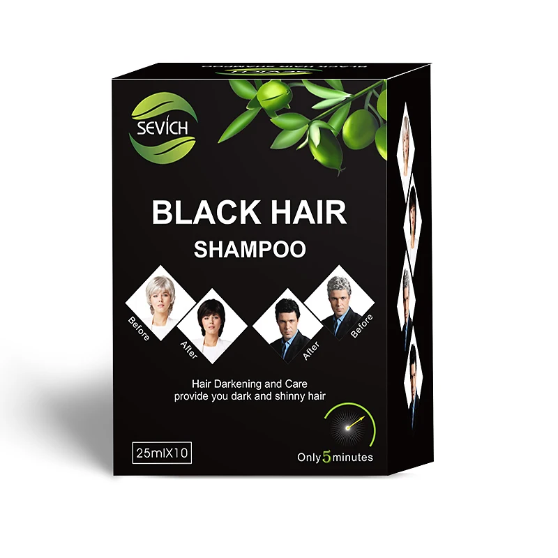 Sevich краска для волос шампунь продукты для укладки белый серый покрытие для волос черный шампунь для волос растительная краска для волос формовочный крем макияж 250 мл - Цвет: 10pcs 25ml bags