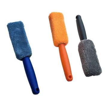 

Hot Microfiber Long Handle Tire Brush Car Cleaner Plating Wheel Hub Brush Car Wash Paint Care Auto Cleaning Tool