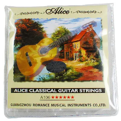 

YUEKO Alice Classical Guitar Strings A106-H Clear Nylon & Nylon Core Guitar Strings Guitar Accessories