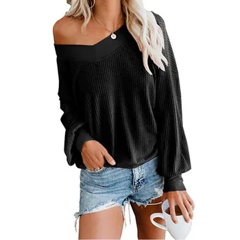 

Female Casual V Neck Knitted Sweater Pullovers Women Pullover Pink Loose Oversized Sweater Winter Tops Clothes Warm Jumper