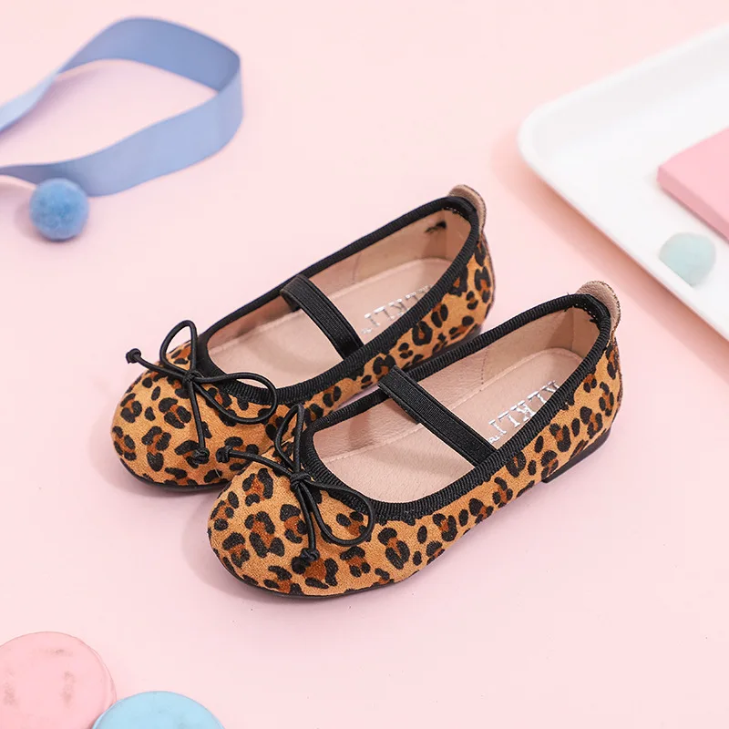Детская школьная обувь Chaussure Enfant повседневная обувь для девочек осенне-весенние леопардовые корейские дышащие кроссовки на плоской подошве для малышей