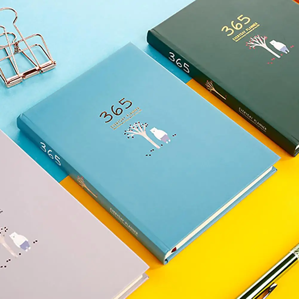 

128 Sheets Year Planner Daily Weekly 365 Days Record Book Lovely 2020 Planner Notebook For Office School Home Students Supplies