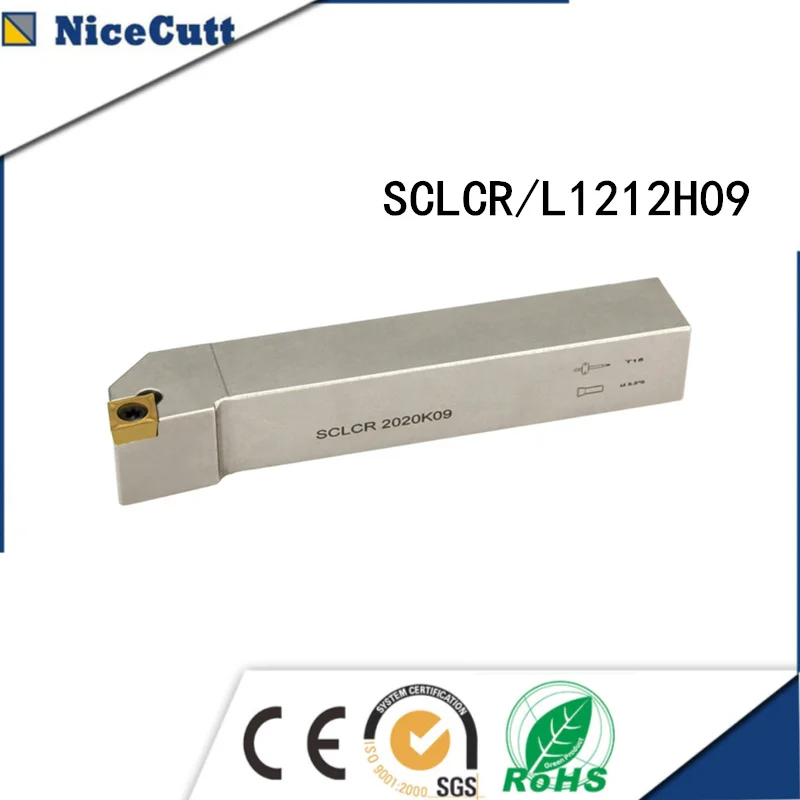 

SCLCR1212H09 SCLCL1212H09 Lathe tools External Turning Tool Holder for CCMT insert Lathe Tool HolderNicecutt Freeshipping