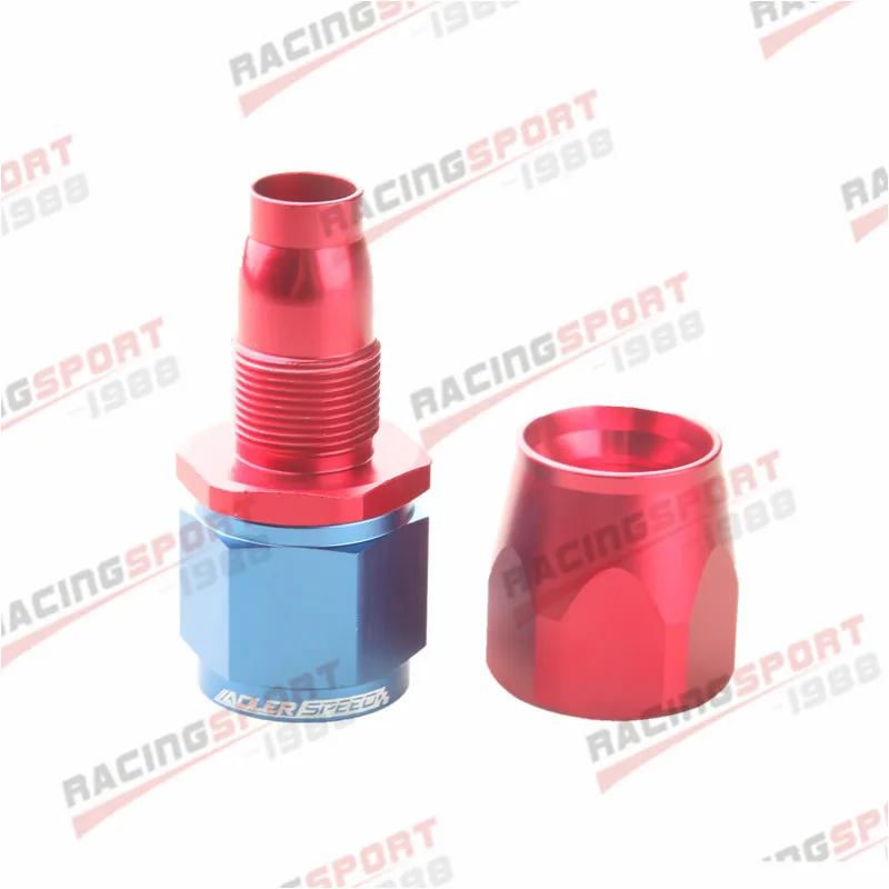 Raccordo AN90° Per Tubo Carburante Olio - In Alluminio Anodizzato Rosso/Blu, Per Alte Pressioni E Temperature - Foto 9