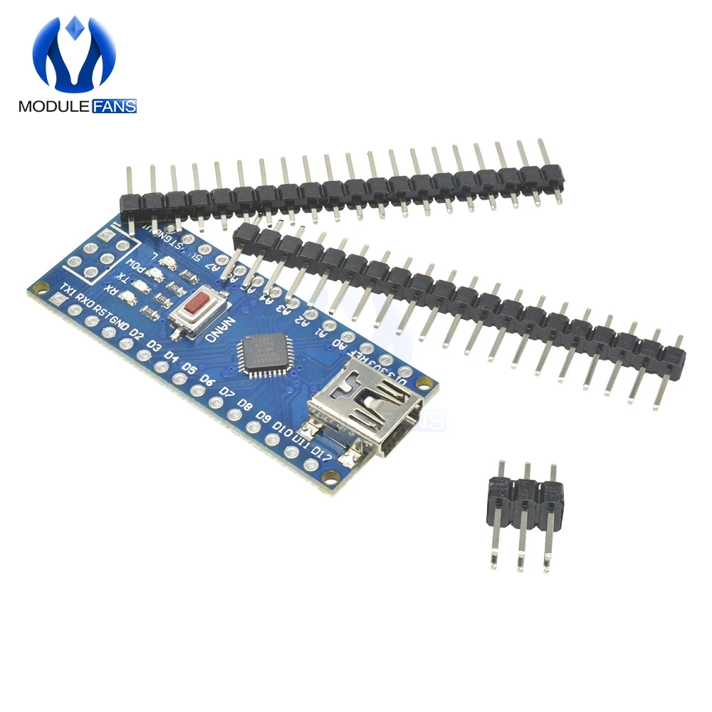2PCS Nano 3.0 Controller Board Compatible with Arduino Nano CH340 USB Driver NEW 