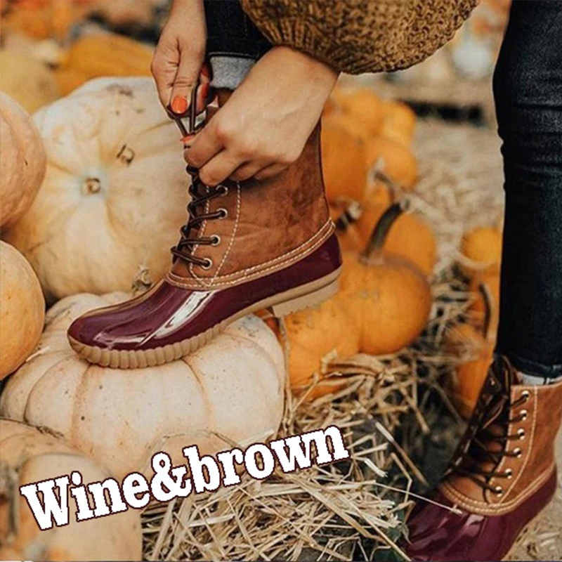 Женские ботинки женские водонепроницаемые непромокаемые на резиновой подошве с