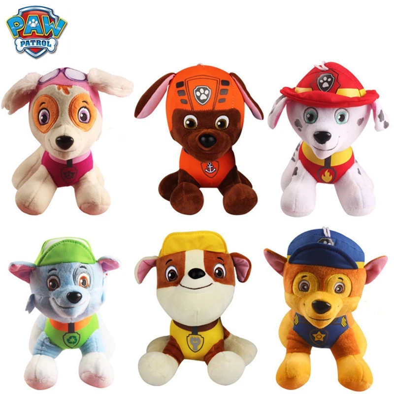 

New paw patrol dog plush doll anime children's toy can move doll plush doll model filled plush animal toy gift boy girl