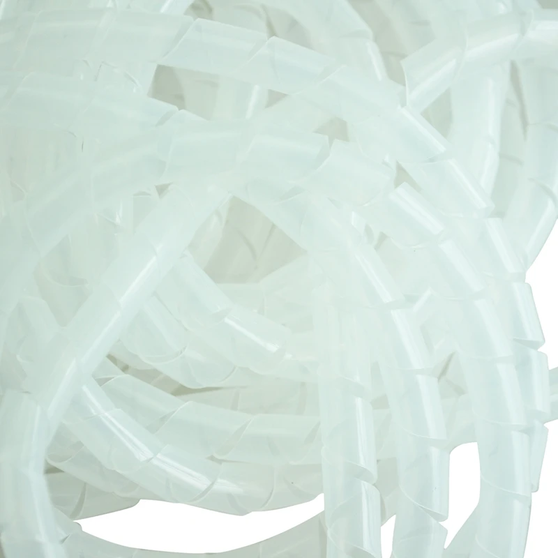 10 м длинный спиральный кабель с полиэтиленовой оплеткой Wire wrap Tube Белый 10 мм