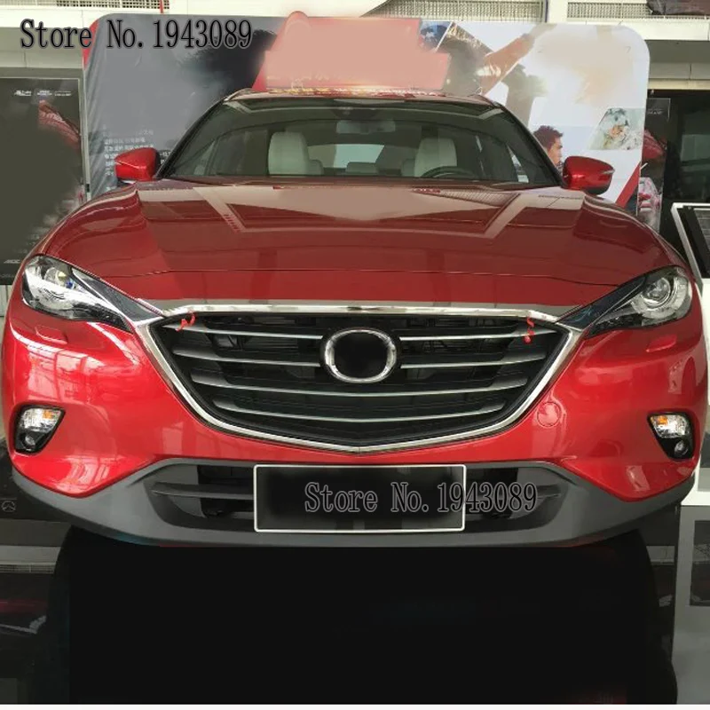 Для Mazda CX-4 CX4 CX 4 Хромированная передняя сетка решетка облицовки радиатора вставка радиатора капота GARNISH формовочная решетка