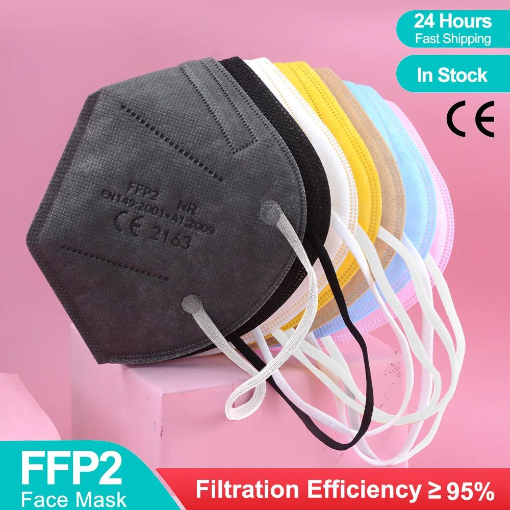 

FFP2 маска KN95 фильтр FFP2Mask 5-Слои защитный респиратор Маска для лица многоразовая маски черный mascarillas fpp2 mascherina FFPP2
