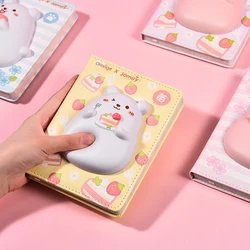 Carnet de décompression en forme d'ours, planificateur pour étudiant, Pages en couleur, soulagement du budget, carnet de notes anti Stress, cadeaux pour étudiant 