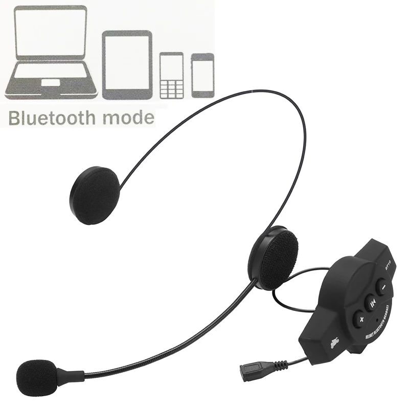 Водонепроницаемый наушник микрофон динамик Bluetooth мотоциклетный шлем гарнитура Bluetooth 4,1+ Edr для всех шлемов