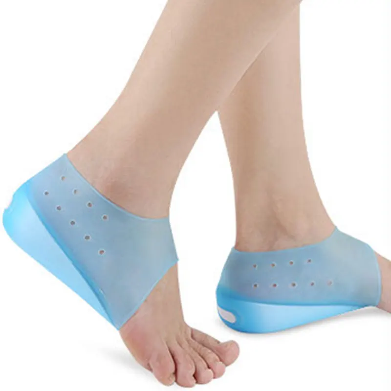 Invisible Silicone Insoles Height Increase Socks Heel Pads Foot Care Protector Foot Insoles Heel Pad Inserts for Shoes Woman