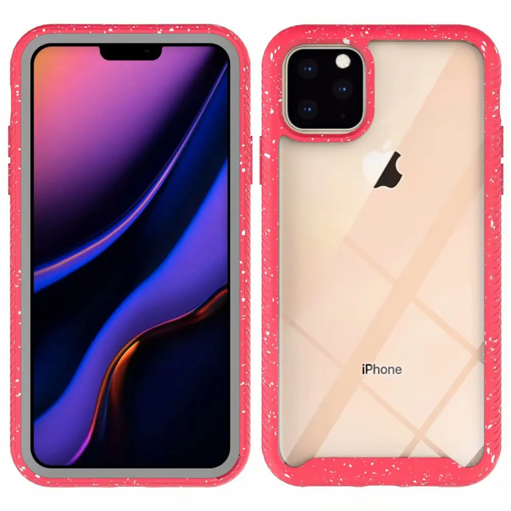 

For Apple iPhone 11 2019 Case Soft TPU edge+Hard PC Matte Transparent protective Cover Case for iPhone 11 Pro Max iphone11 11pro