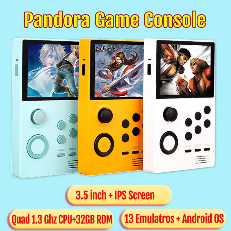 

2019 New Pandora's Box Handheld Game Console IPS Screen Built-in 3000+ Games Support 3D WiFi Download Android Supretro Console