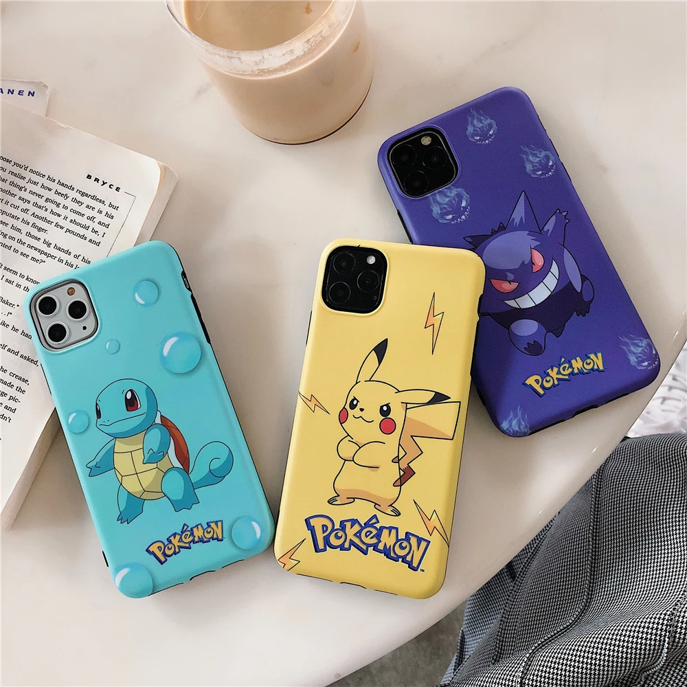 Phone Cases For Iphone 11pro Max Case Pokemon Anime Game Soft Cortex Phone Case Apple Iphone Xsmax Xr 8 7 6s Case Phone Bags Half Wrapped Cases Aliexpress