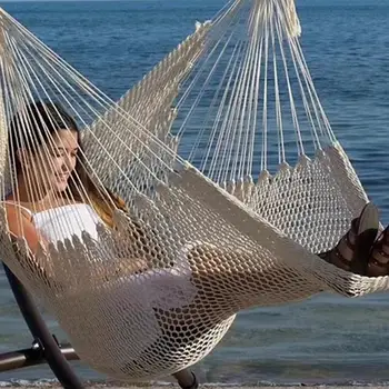 

Hammock Chair Indoor Outdoor Nordic Style Round Dormitory Bedroom Hanging Chair for Child Adult Swinging Single Camping Hammock