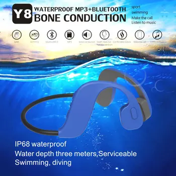 

IPX8 waterproof MP3 Bluetooth 5.0 bone conduction wimming headset Built-in memory card swmming headphone mp3 player bluetooth32G