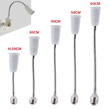 

Conversion Lamp Extender Flexible Extension Adapter Socket Hose Lengthening E27 To E27 Light Bulb Lamp Holder LED