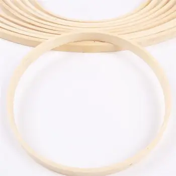 

Dream Catcher Ring Round Bamboo Frame DIY Art Craft Embroidery Hoop Circle Cross Stitch Chinese Traditional Sewing Manual Tool
