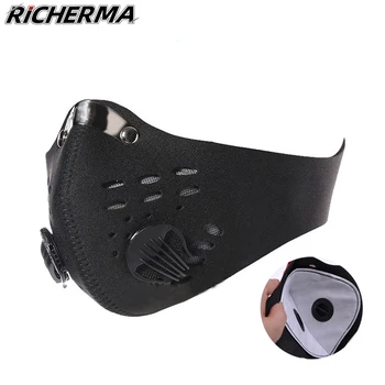 

Windproof Ski Mask Motorcycle Sports Full Face Mask Motocross Cycling Biker Face Shields Mouth Caps with Filter Tactical Mask